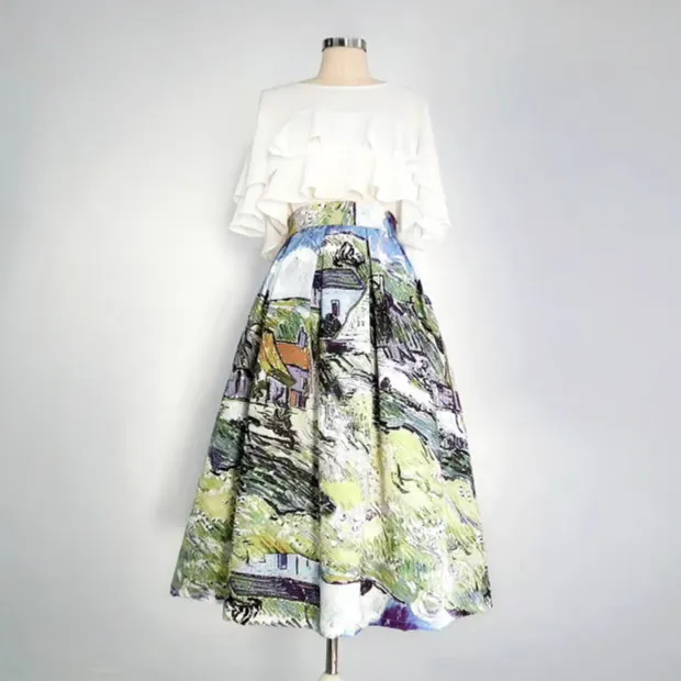 Balanced Minimal Everyday Casual Polyester Skirt