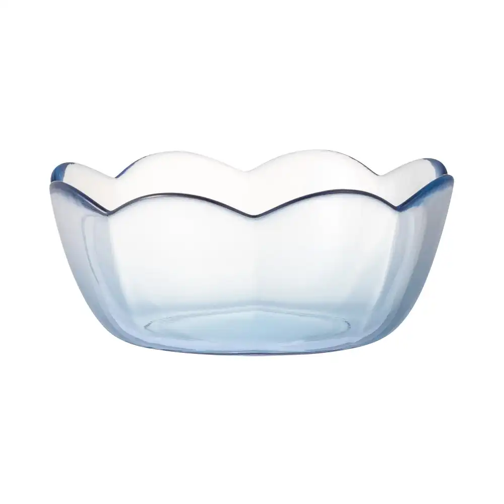 Gradient Flower Glass Bowl for Snack Serving