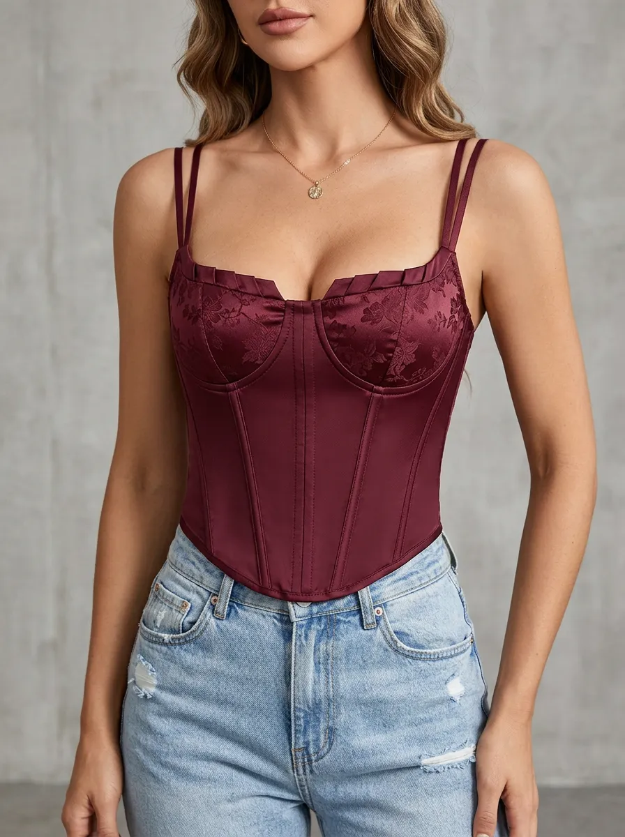 Hook-and-Eye Women's Corset-Style Top