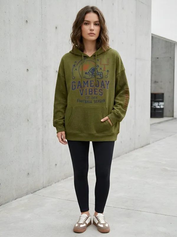 Women's Gameday Football Helmet Graphic Hoodie