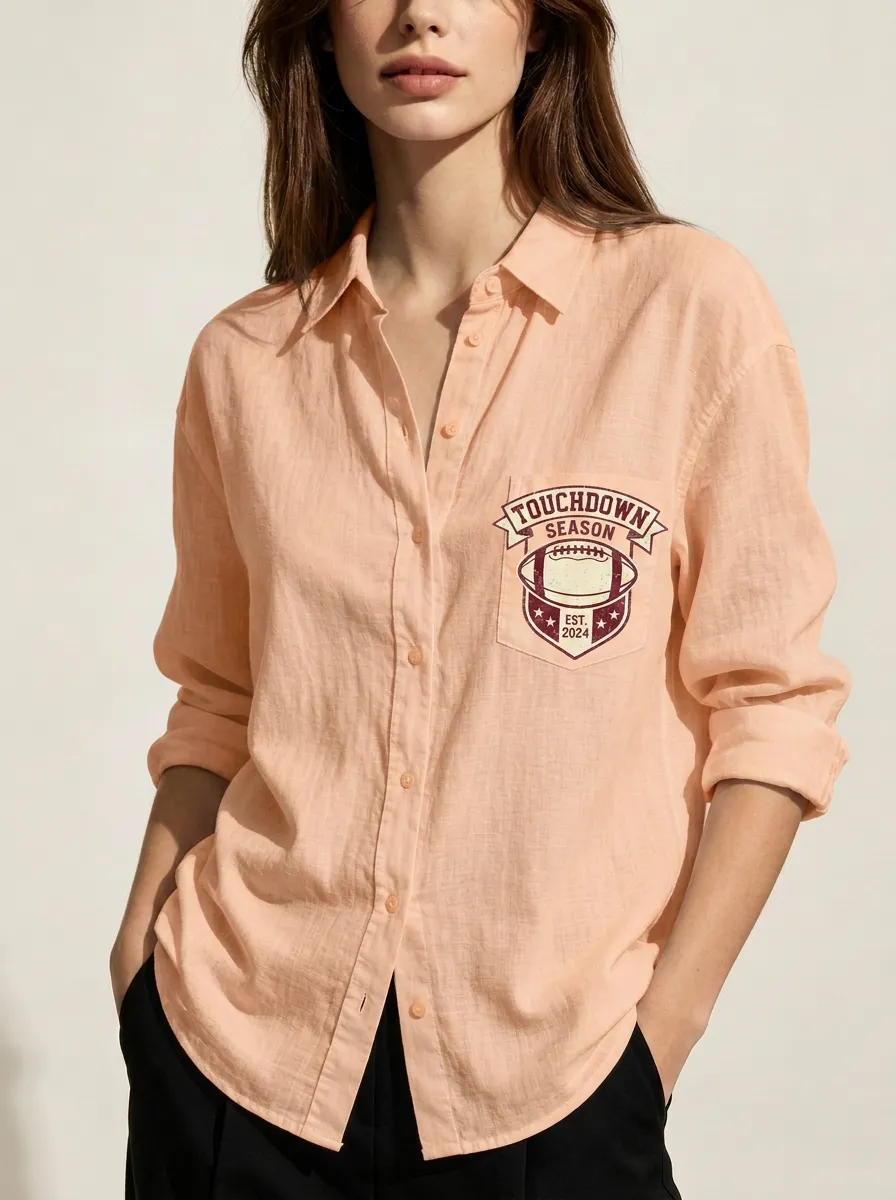 Football Graphic Casual Shirt