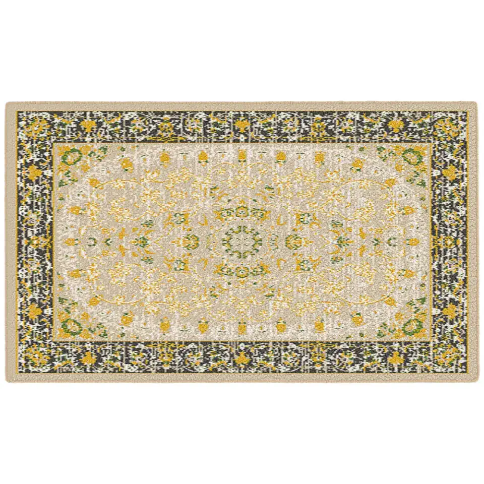 Traditional Floral Border Area Rug