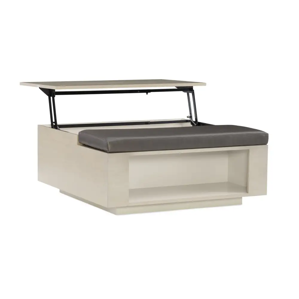 Taupe Lift-Top Coffee Table