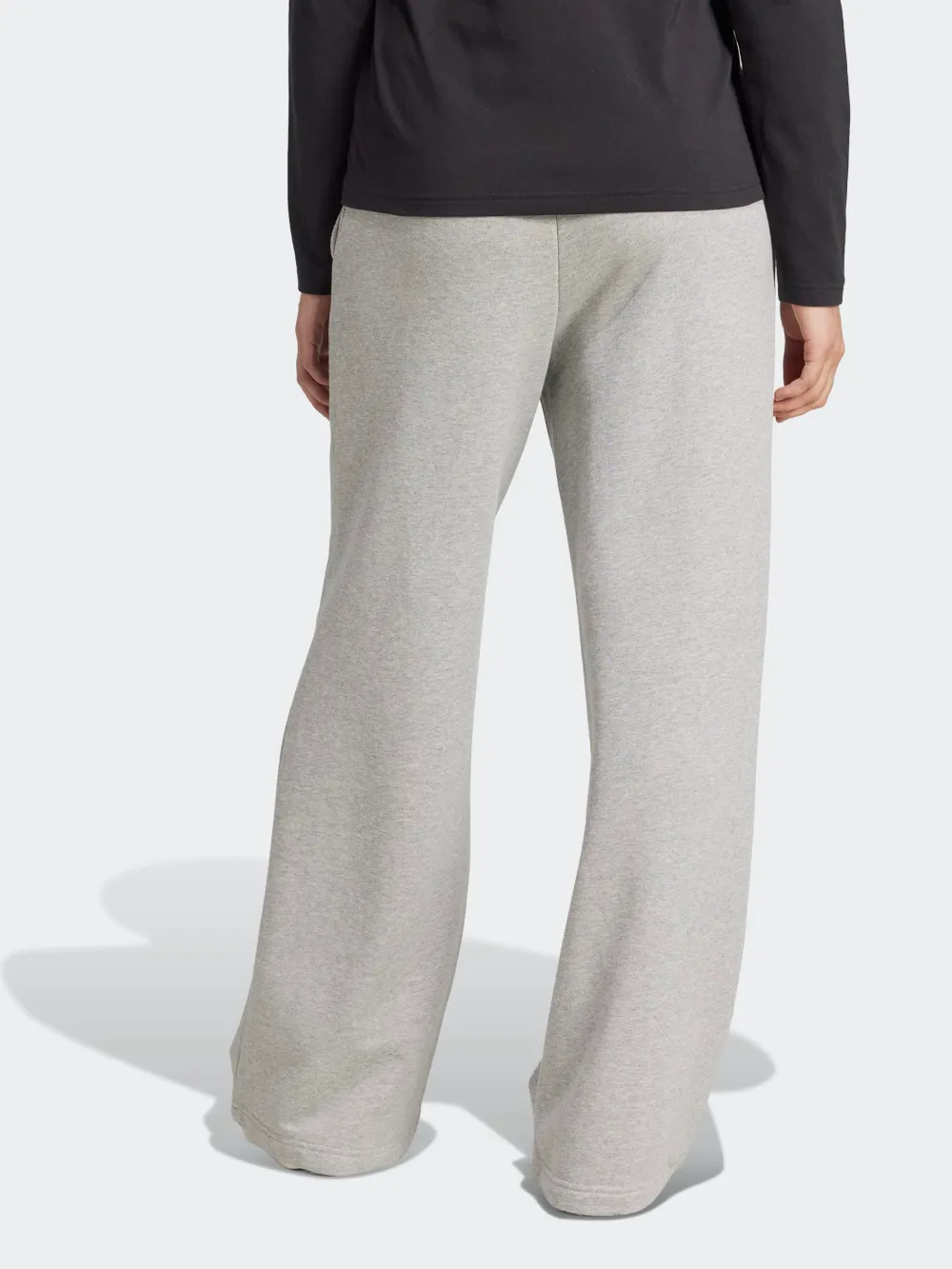 Wide Leg Mid Rise French Terry Pants