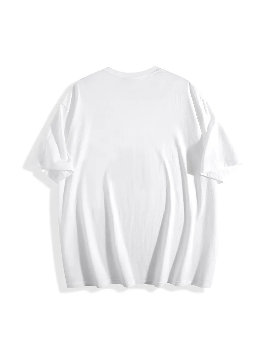 Fishing Character Graphic T-Shirt