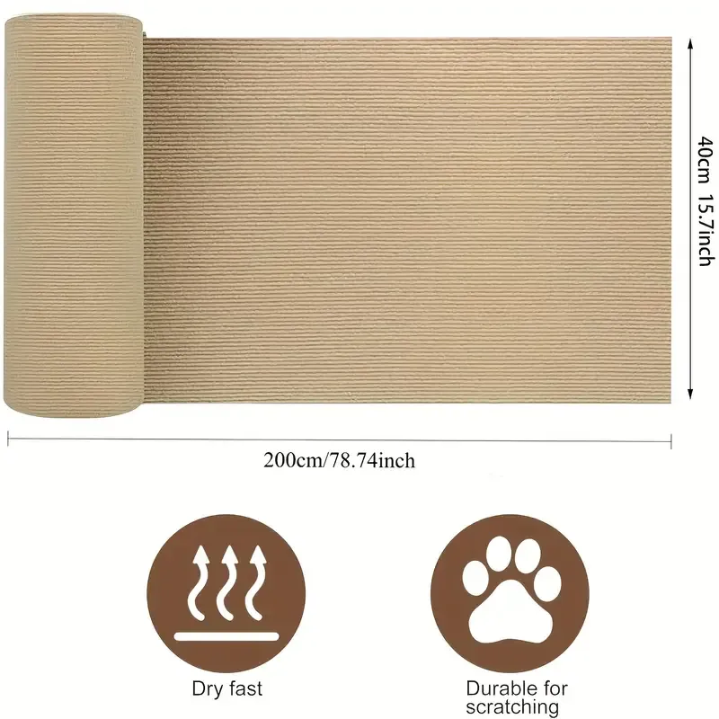 1 Self-Adhesive Cat Scratching Board Furniture Protector