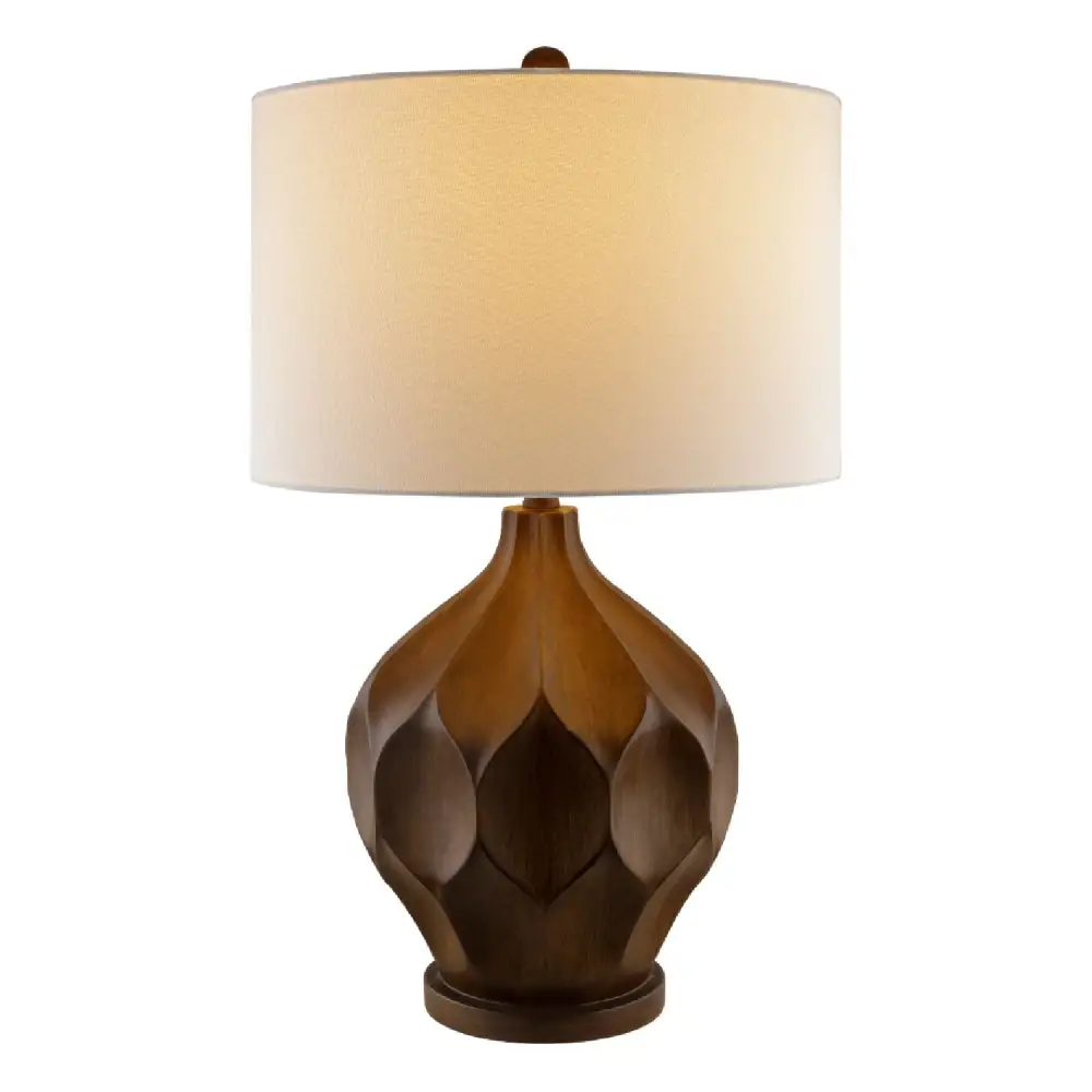Carved Table Lamp