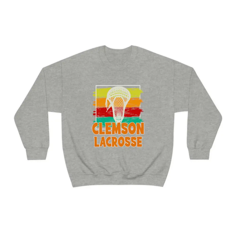 Brush Stroke Lacrosse Graphic Crewneck Sweatshirt