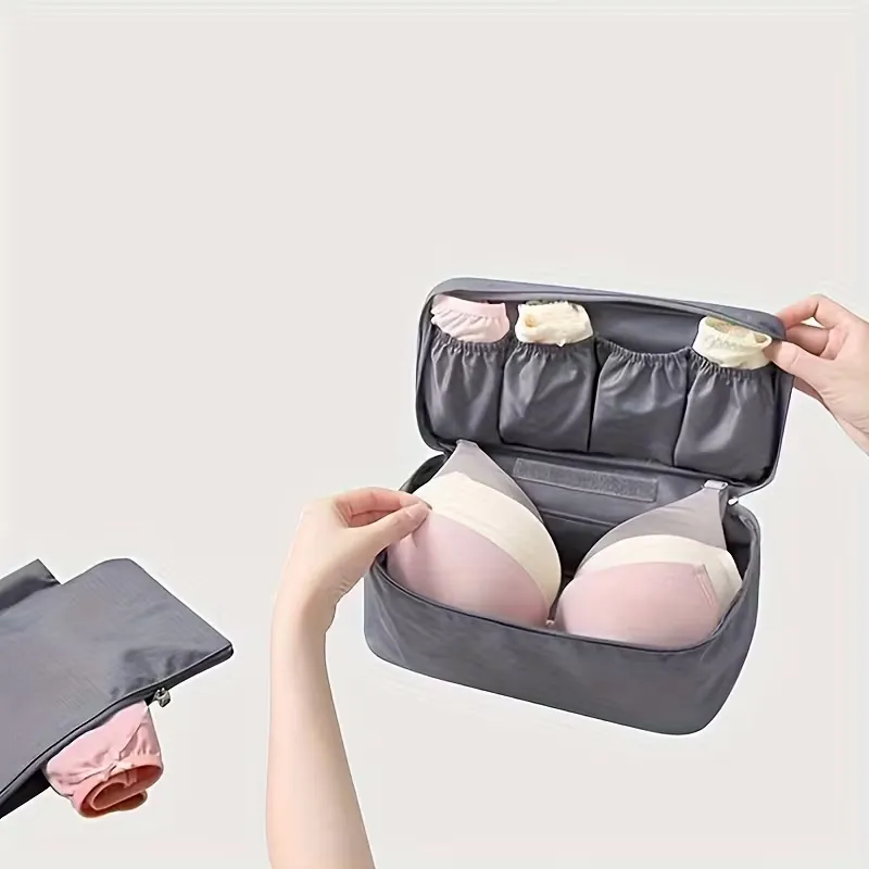 Multi-Compartment Lingerie Organizer Bag