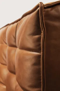 Sculptural Modular Leather Sofa