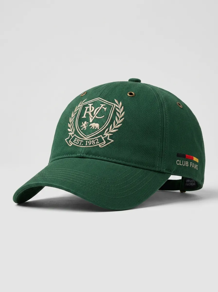 Unisex Club Fans Soccer Lover RC Crest Embroidered Baseball Cap