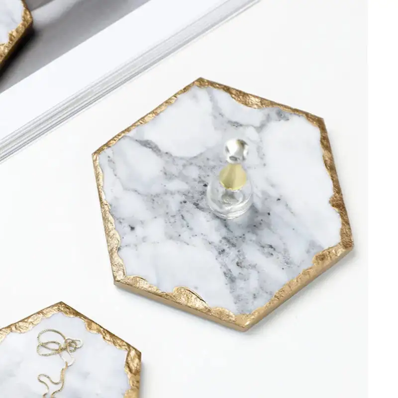 Marble Coasters With Trim
