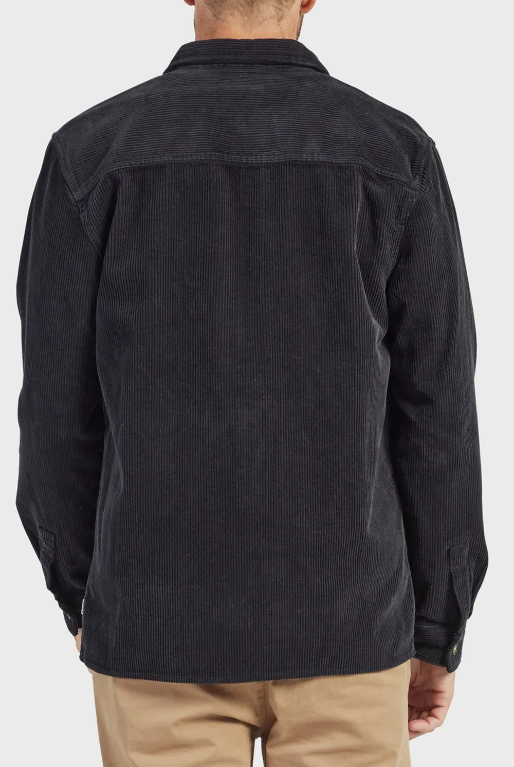 Textured Corduroy Casual Overshirt