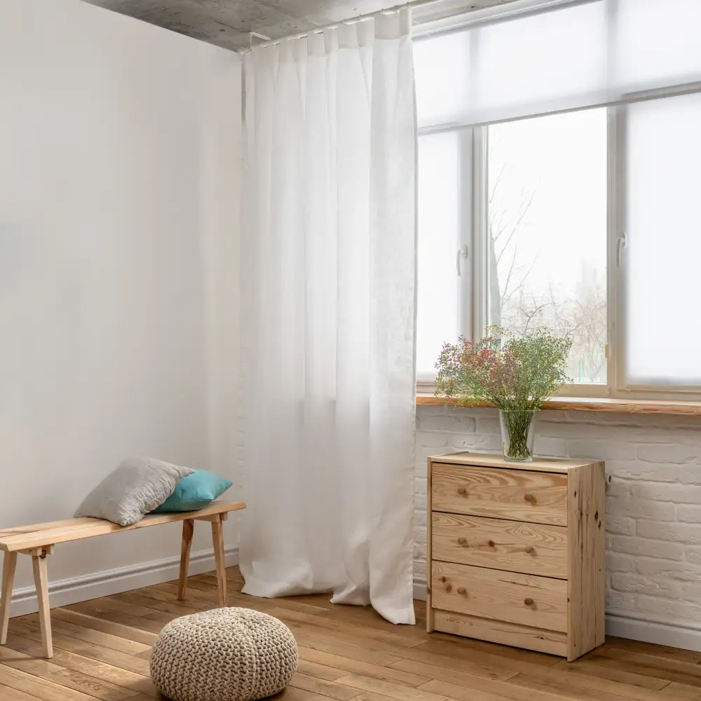 Multi Lining S-Fold Linen Curtain