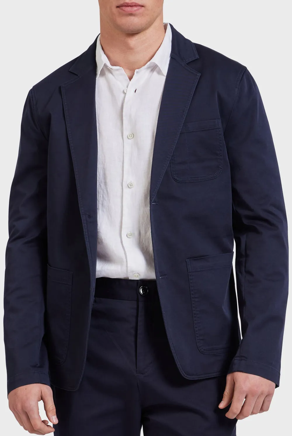 Minimalist Unstructured Casual Blazer Jacket