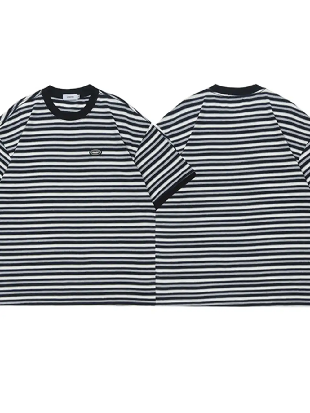 Easy Fit Striped Crew Neck Tee