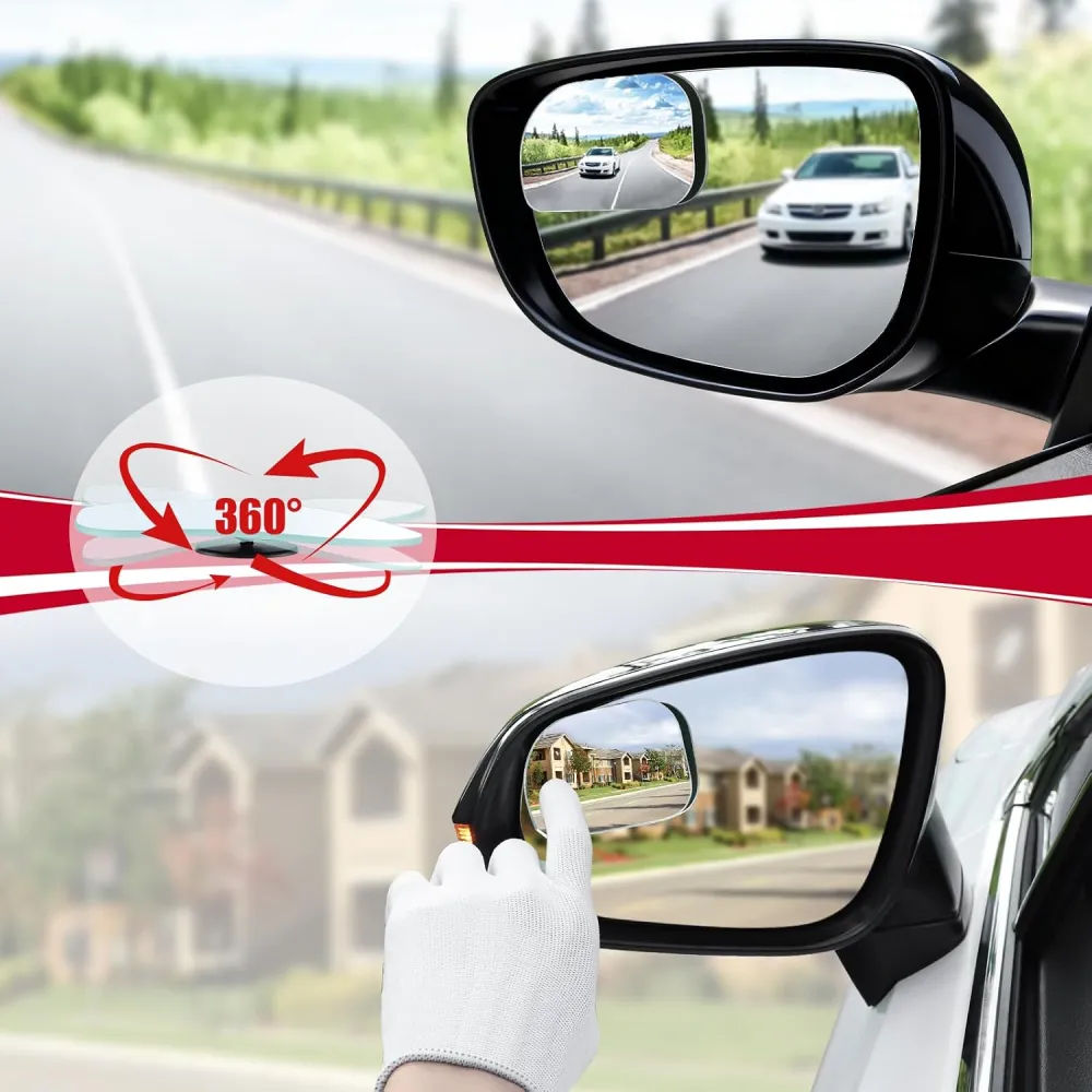 Frameless Blind Spot Mirror Set
