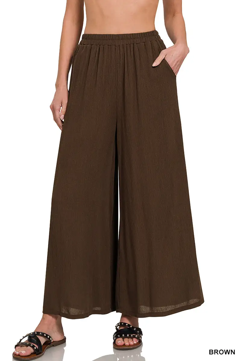 Signature Woven Wide Pants