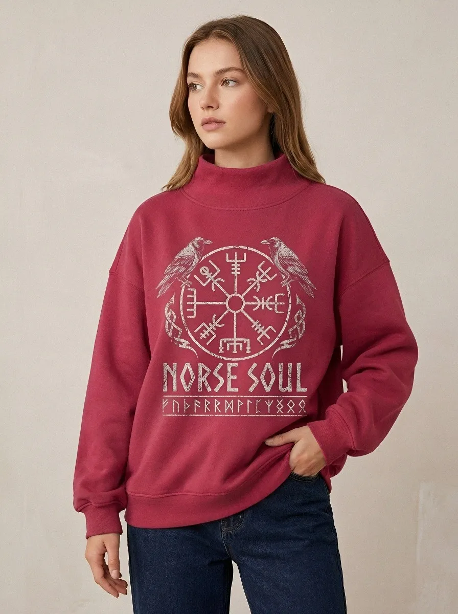Viking Raven Vegvisir Sweatshirt