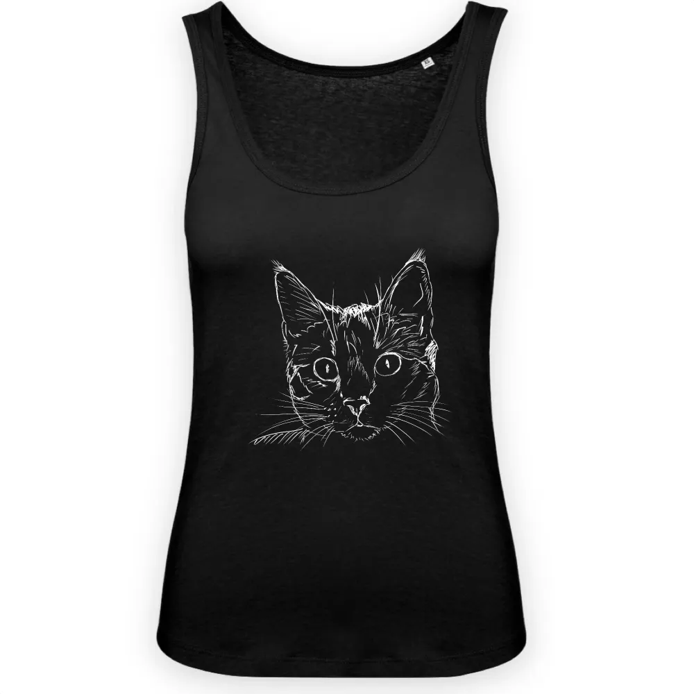 Sketch Cat Graphic Tank