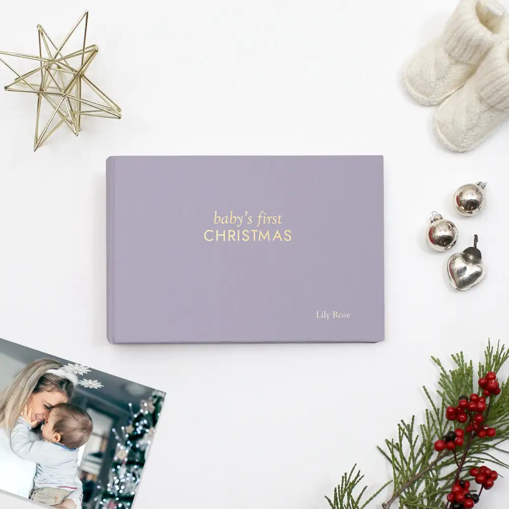 Heritage Cotton Baby Christmas Photo Album