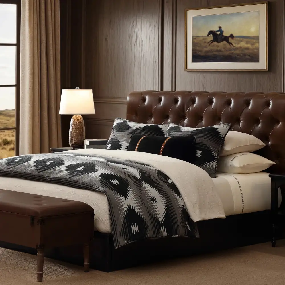 Matelasse Geometric Duvet Cover Set