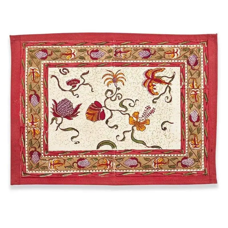 Ornamental Floral Placemat Set
