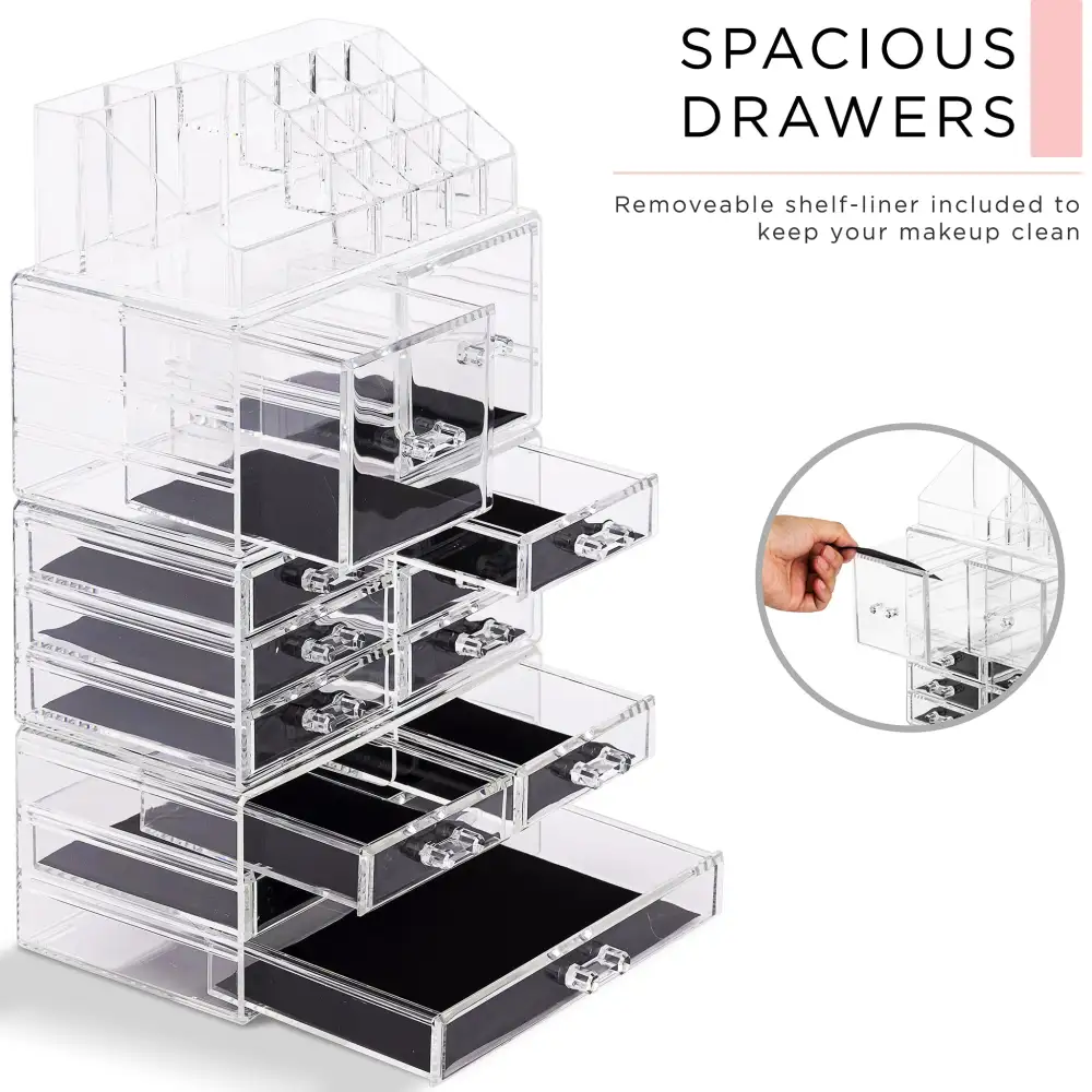 Clear Drawer Style Makeup Organizer