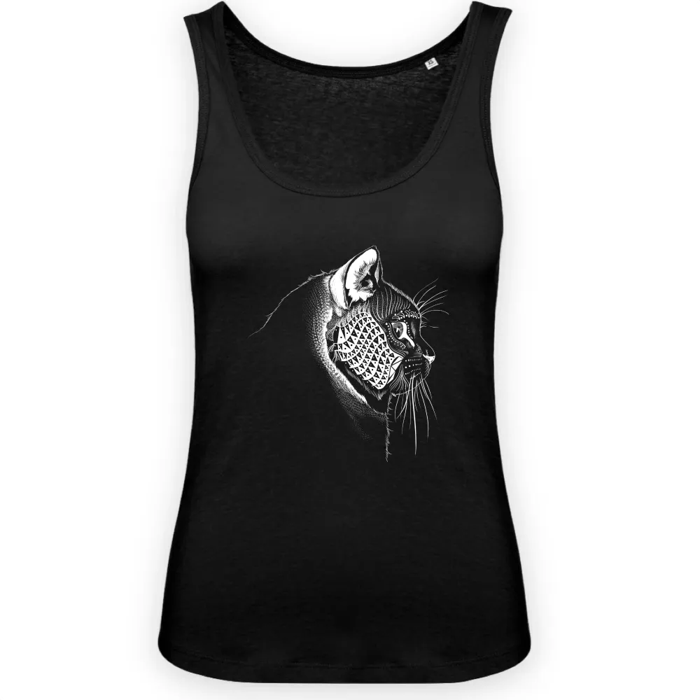 Cat Face Graphic Tank