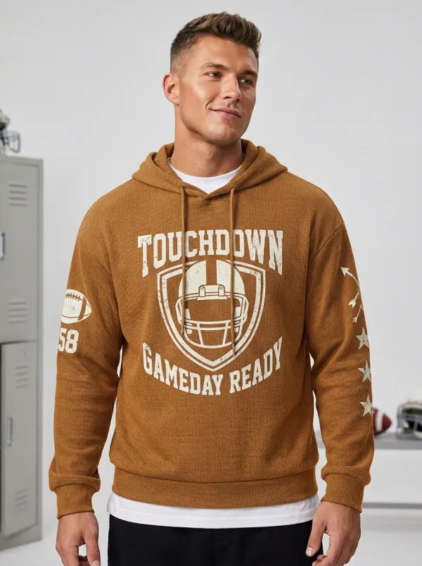 Men's Football Touchdown Helmet Gameday Hoodie