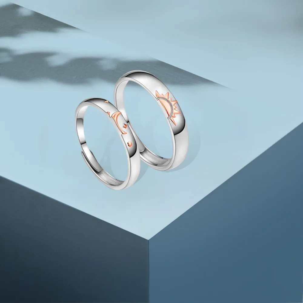 Sun Moon Couple Ring