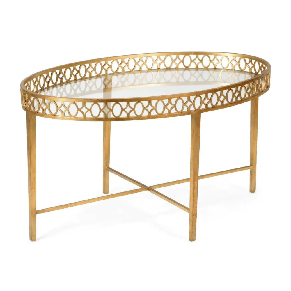 Textured Glass Detail Side Table