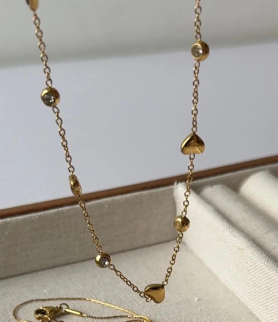 Everyday Stainless Steel Heart Fashion Necklace