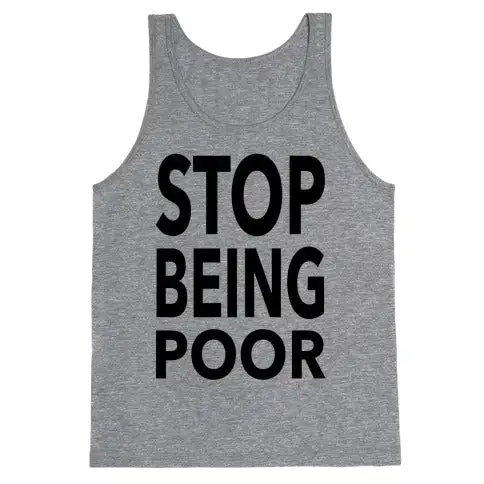Money Humor Graphic Tank Top