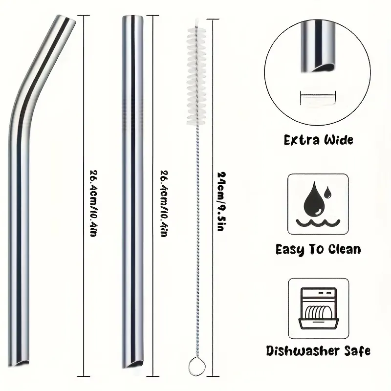 Stainless Steel Reusable Straws
