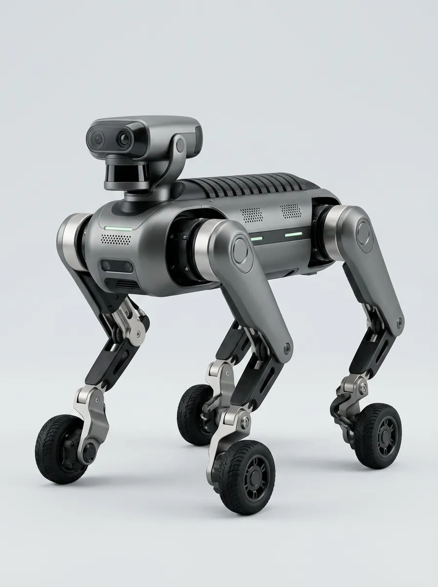 Cybernetic-Design Electronic Robot Dog for Technology Exhibits