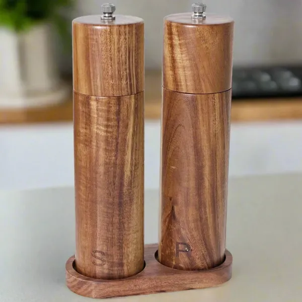 Acacia Salt Pepper Grinder Set