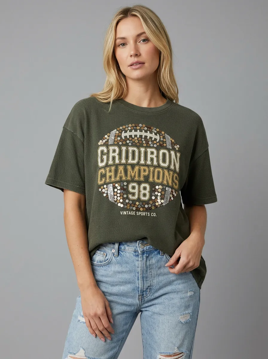 Men's Gridiron Sequin T-Shirt