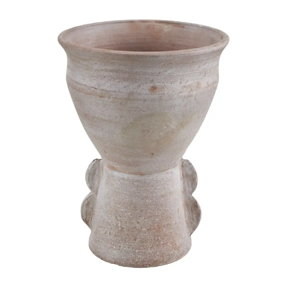 Sculptural Vintage Style Terracotta Vase