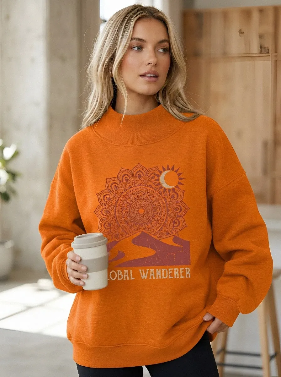 Global Wanderer Mandala Sweatshirt