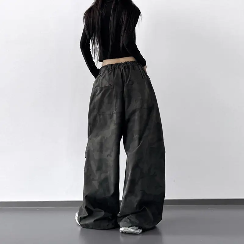 Women's High Waist Loose Fit Camouflage Pants