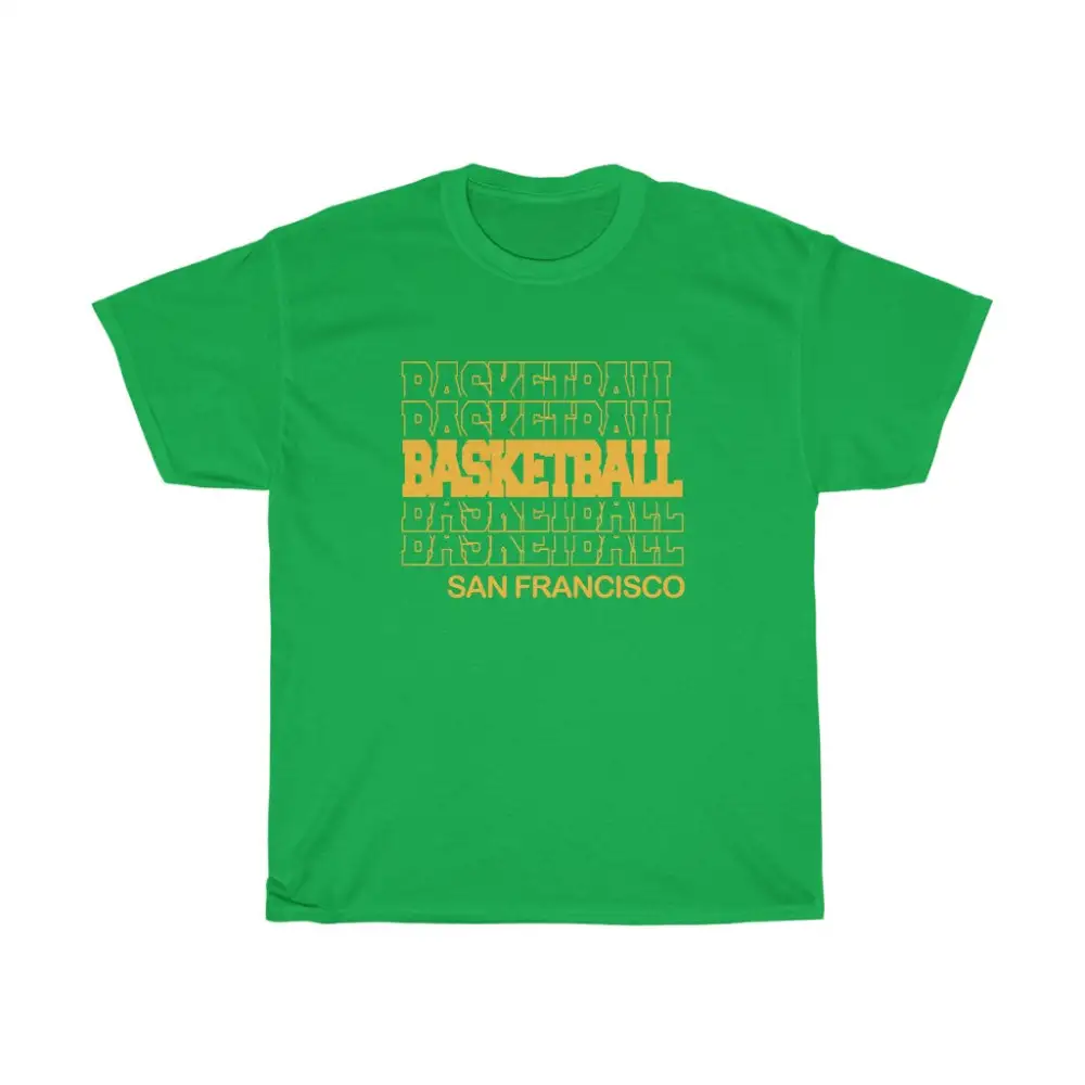 Basketball San Francisco in Modern Stacked Lettering