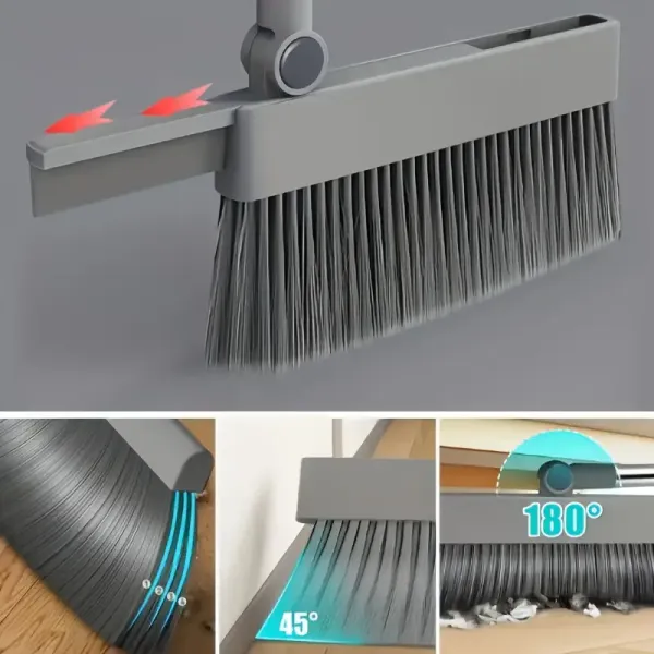 Four-in-One Broom and Dustpan Set