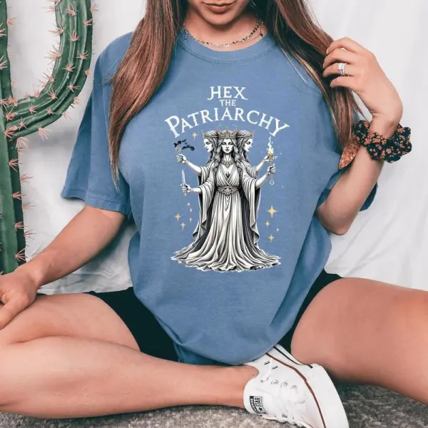 Feminist Witch Hex The Patriarchy Womens Women's Oversized Comfort T-Shirt