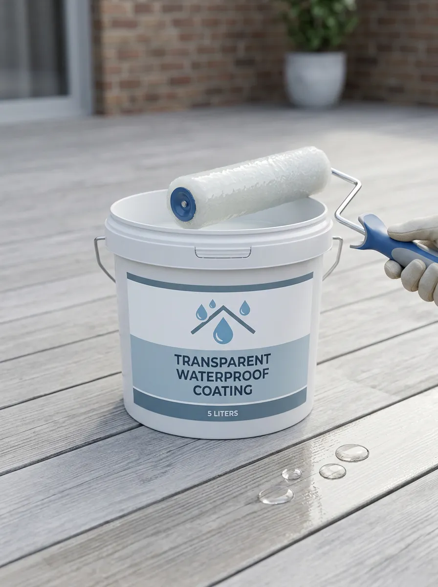 Protective Clear Waterproof Coating for DIY Maintenance
