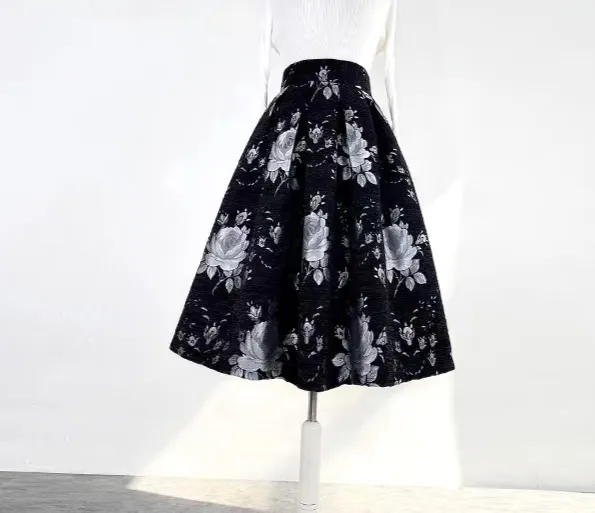 Neat Neat Everyday Casual Embroidered Skirt