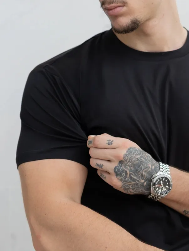 Black Clean Fit T-Shirt Clean Cut