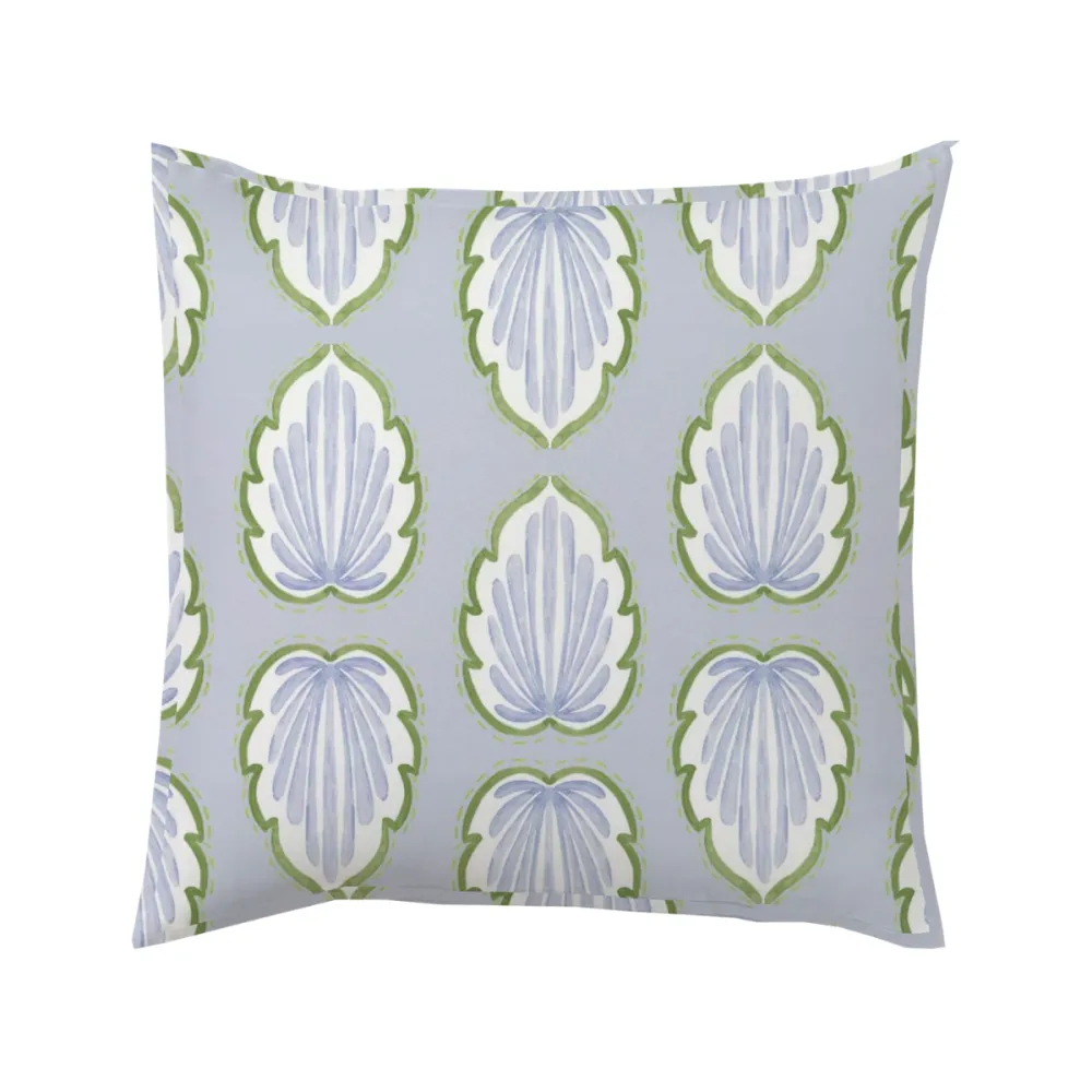 Palm Pattern Butterfly-Flange Throw Pillow