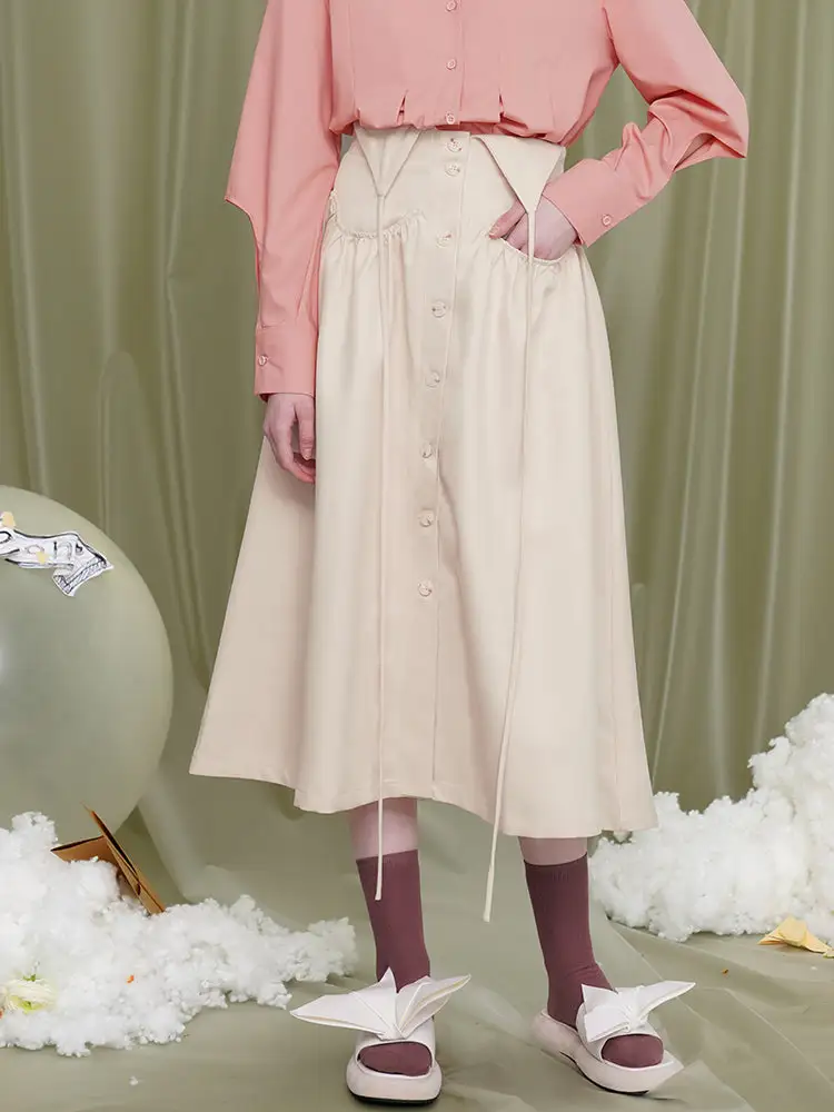 High Waist Flared Skirt