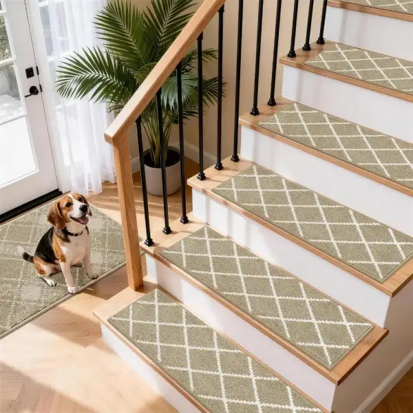 Trellis Lattice Stair Carpet Set